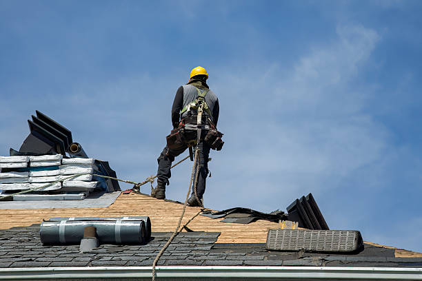 Professional Gutter Installation technician working in Amargosa Valley, NV